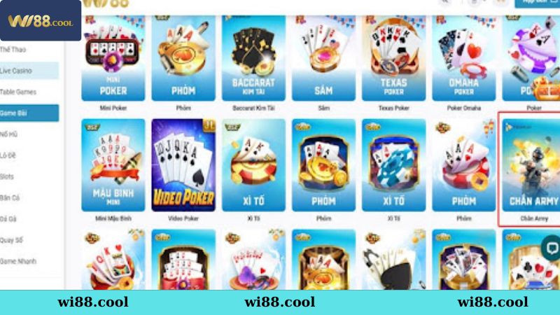 Chi tiết các bước tham gia game bài chắn Wi88